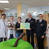 Spendenübergabe an die Freiwillige Feuerwehr Münster